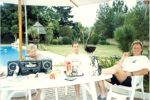 With Adrian and his mother, Audrey