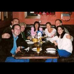 Family before Wedding in a Cape Town Restaurant