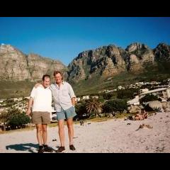 Craig and Adrian in Cape Town.