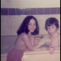 In the bath with Debbie
