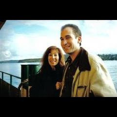 Rene and Craig on the Manly Ferry