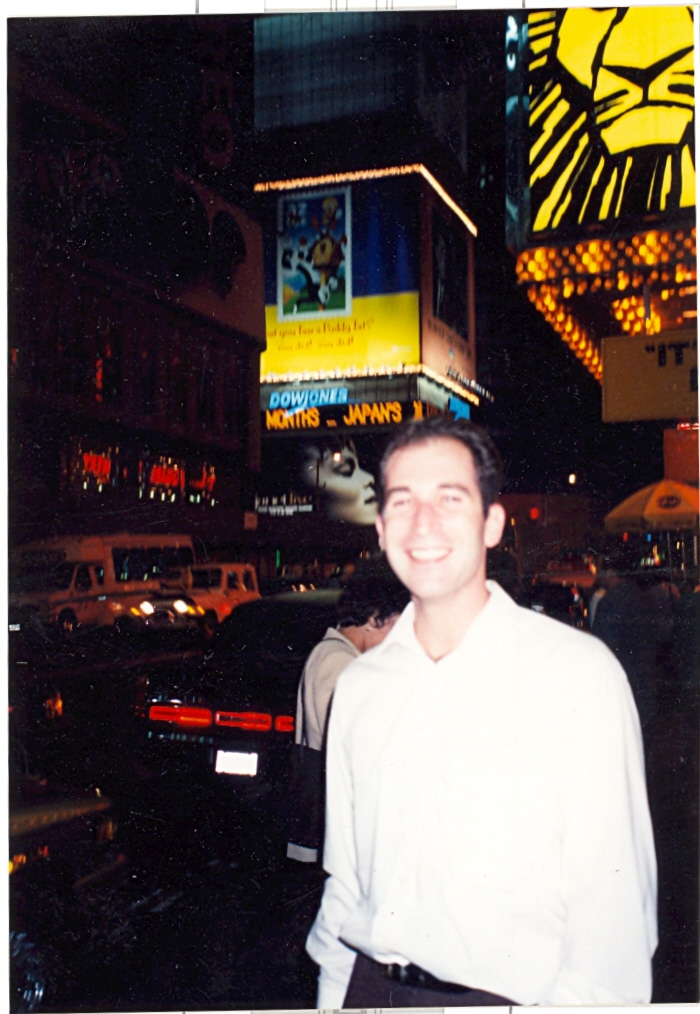 Times Square. Just seen The Lion King with Graeme (the ad is top right)