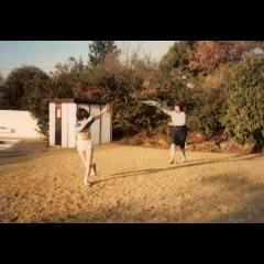 Playing frisbee with Granny Freda in Johannesburg